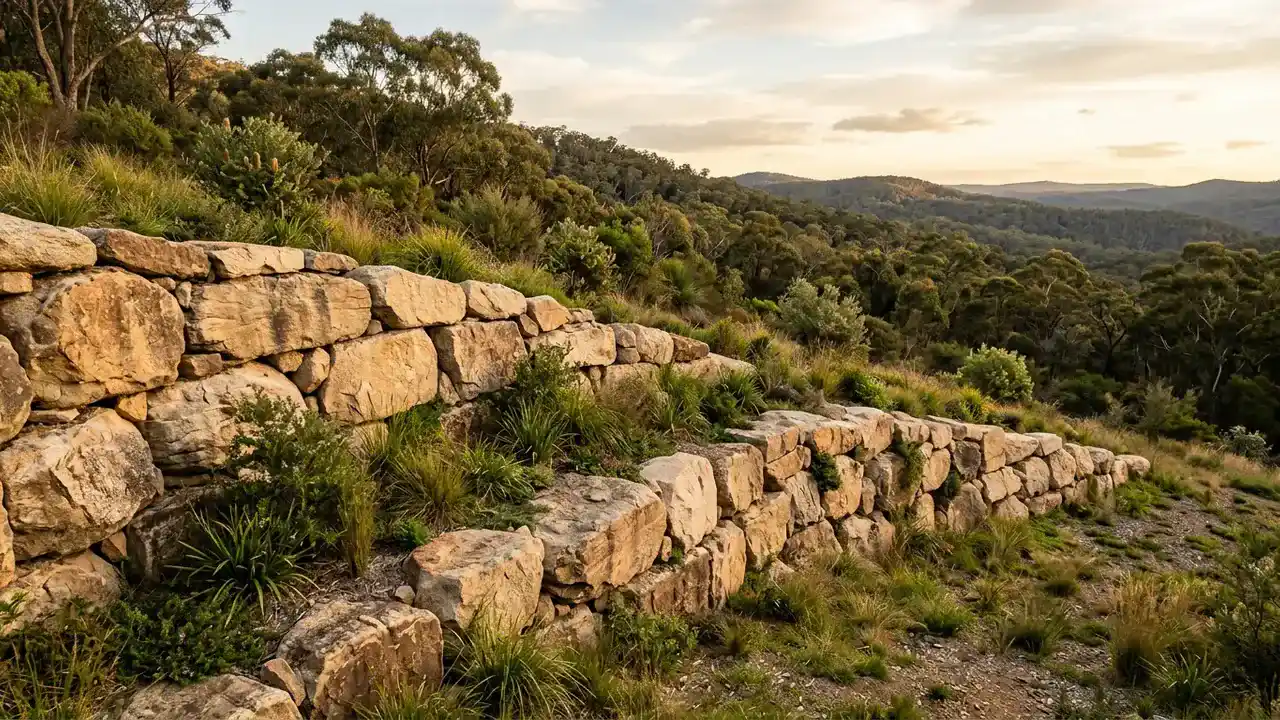 Rock & Boulder Retaining Walls example